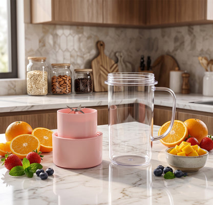 Portable Kitchen Juicer 340 ML USB Rechargeable Blender for Home (1 Pc)