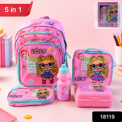 Kids Lunch Box Included in School Bag Set