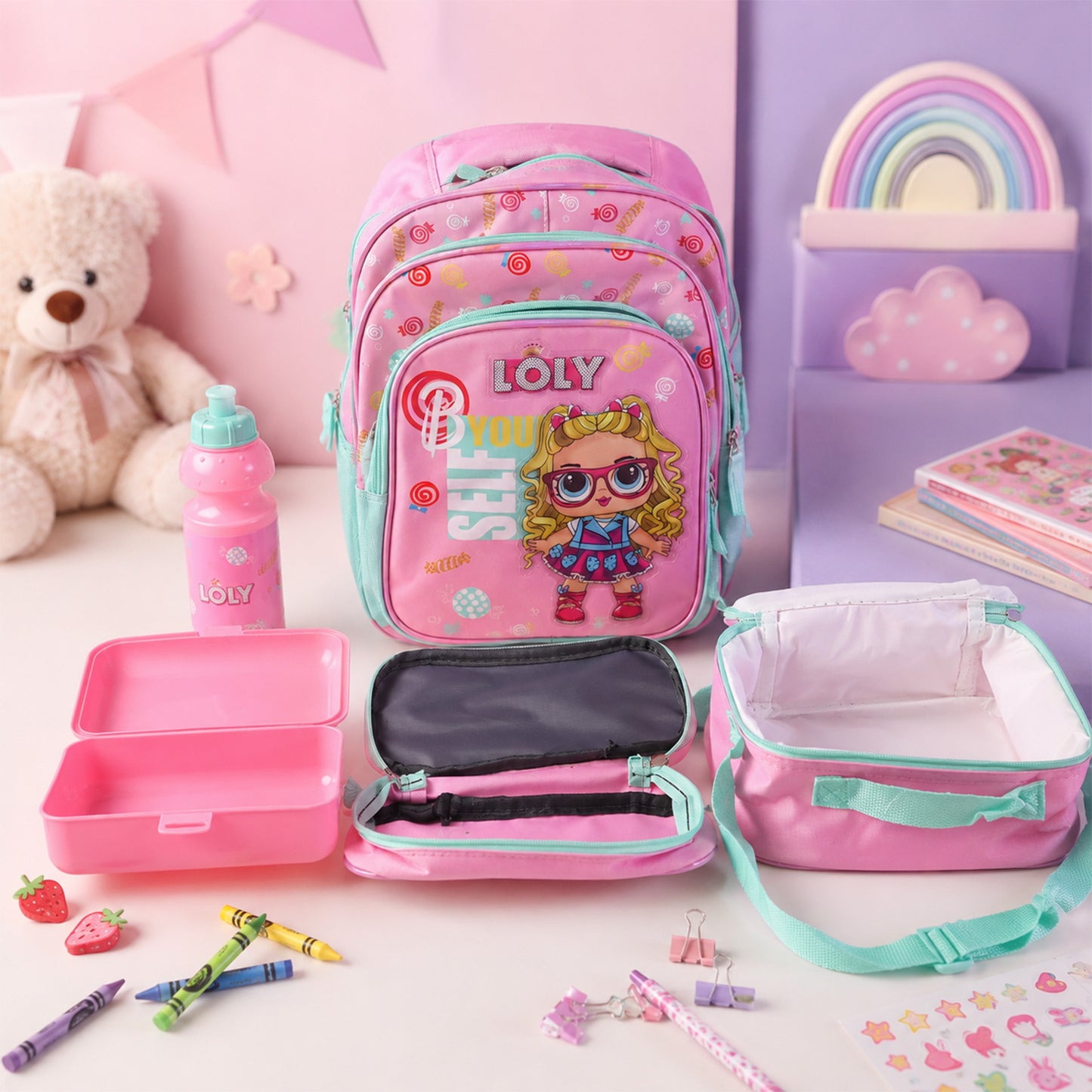 School Bag Set Accessories