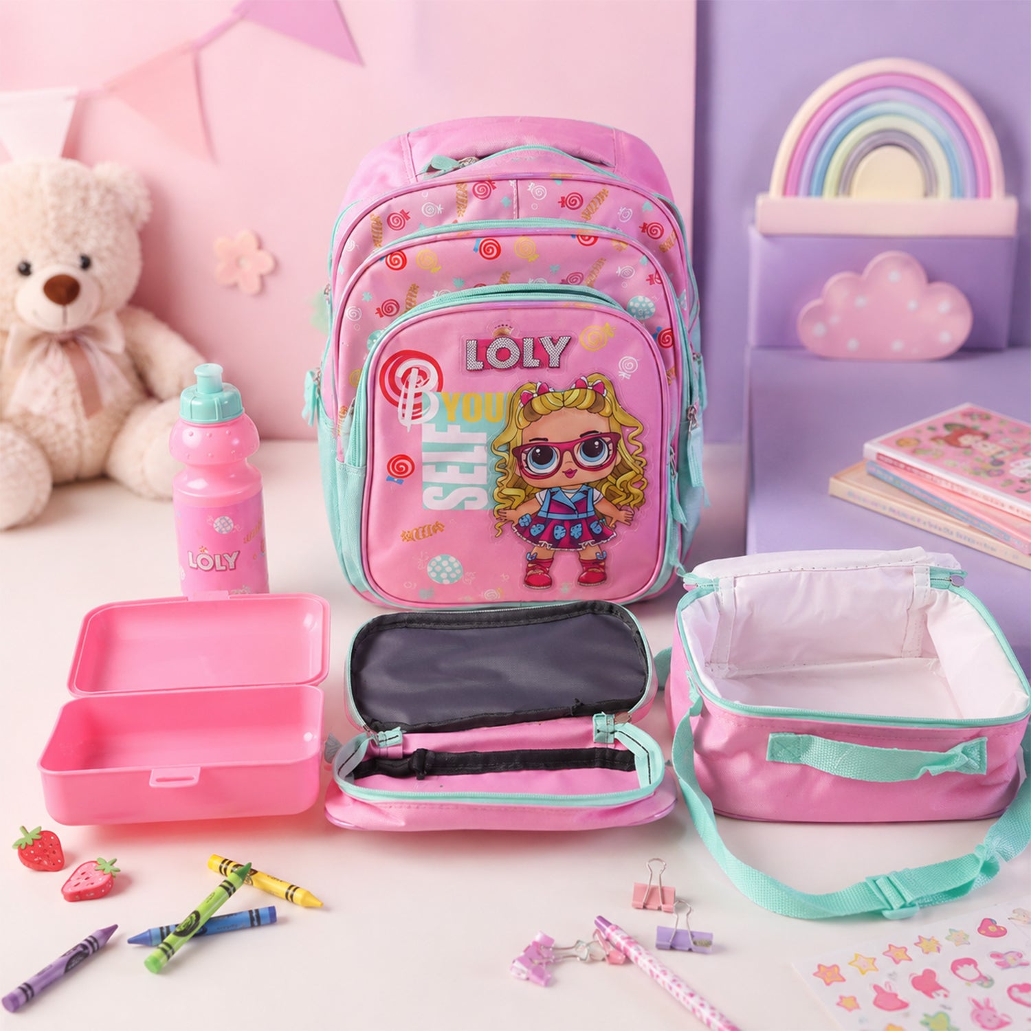 School Bag Set Accessories