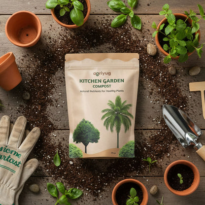 Kitchen Garden Compost For Home Gardening, Natural Nutrients For Healthy Plants (250 g)
