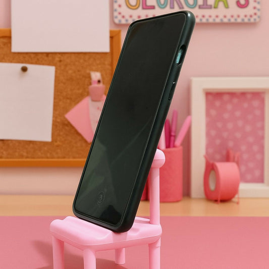 Mini Chair Shaped Mobile Stand Holder for Desk, Cute Phone Dock for Office and Home Use, Universal Smartphone Stand for Video Calls, Watching, and Charging – Stylish Decorative Table Accessory (Mix Colors)