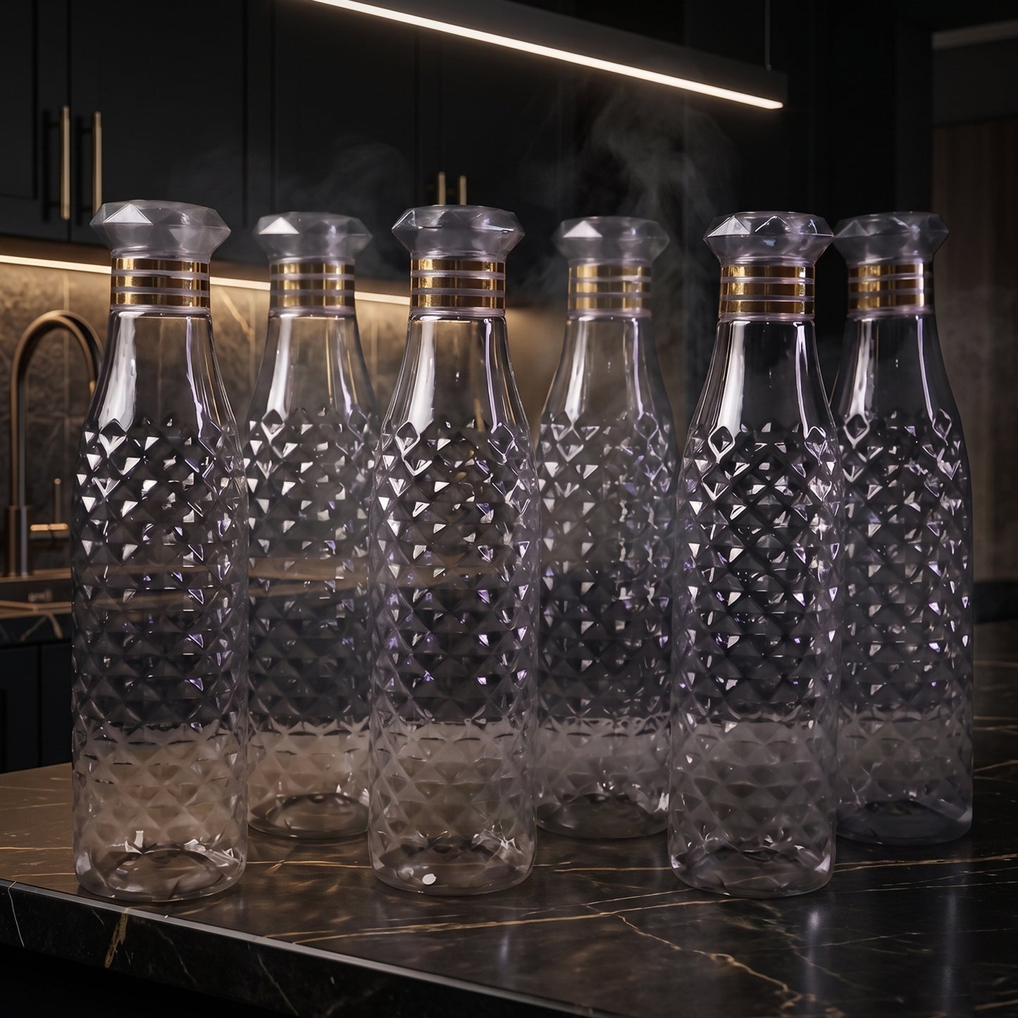 transparent bottle set for kitchen