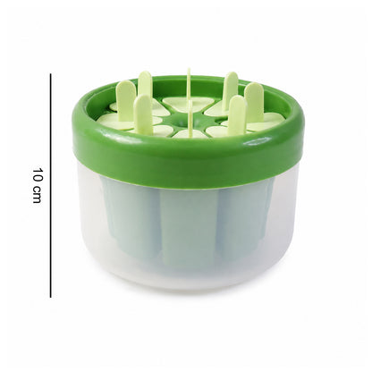 Plastic Ice Candy Popsicle Maker showing size 10 cm