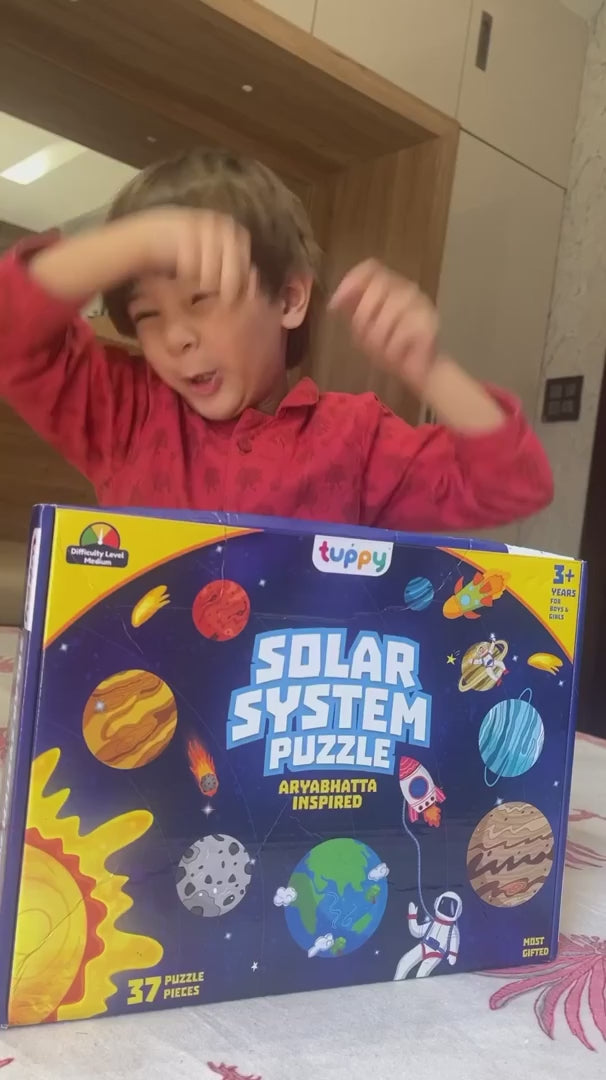 SOLAR SYSTEM PUZZLE ARYABHATTA INSPIRED - AGE 3+ (39 PUZZLE PIECES) MDF PUZZLE SERIES
