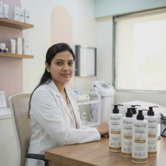 Video preview of rice water shampoo being used in hair care routine