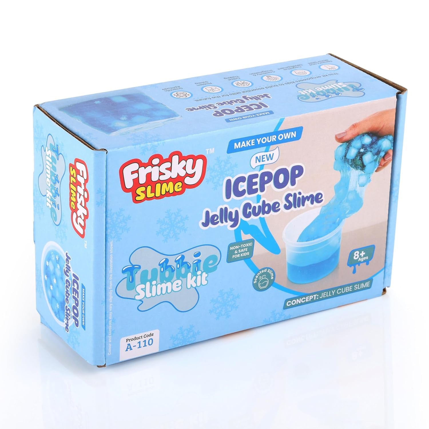 Icepop Jelly Cube Slime Making Kit for Kids – DIY Tubbie Slime Kit with Activator