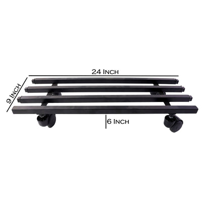 Heavy-Duty Rolling Metal Plant Stand – Mobile Garden Display Trolley