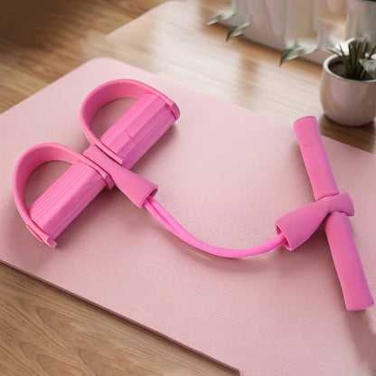 Resistance Exerciser Handle and Foot Pedal Detail