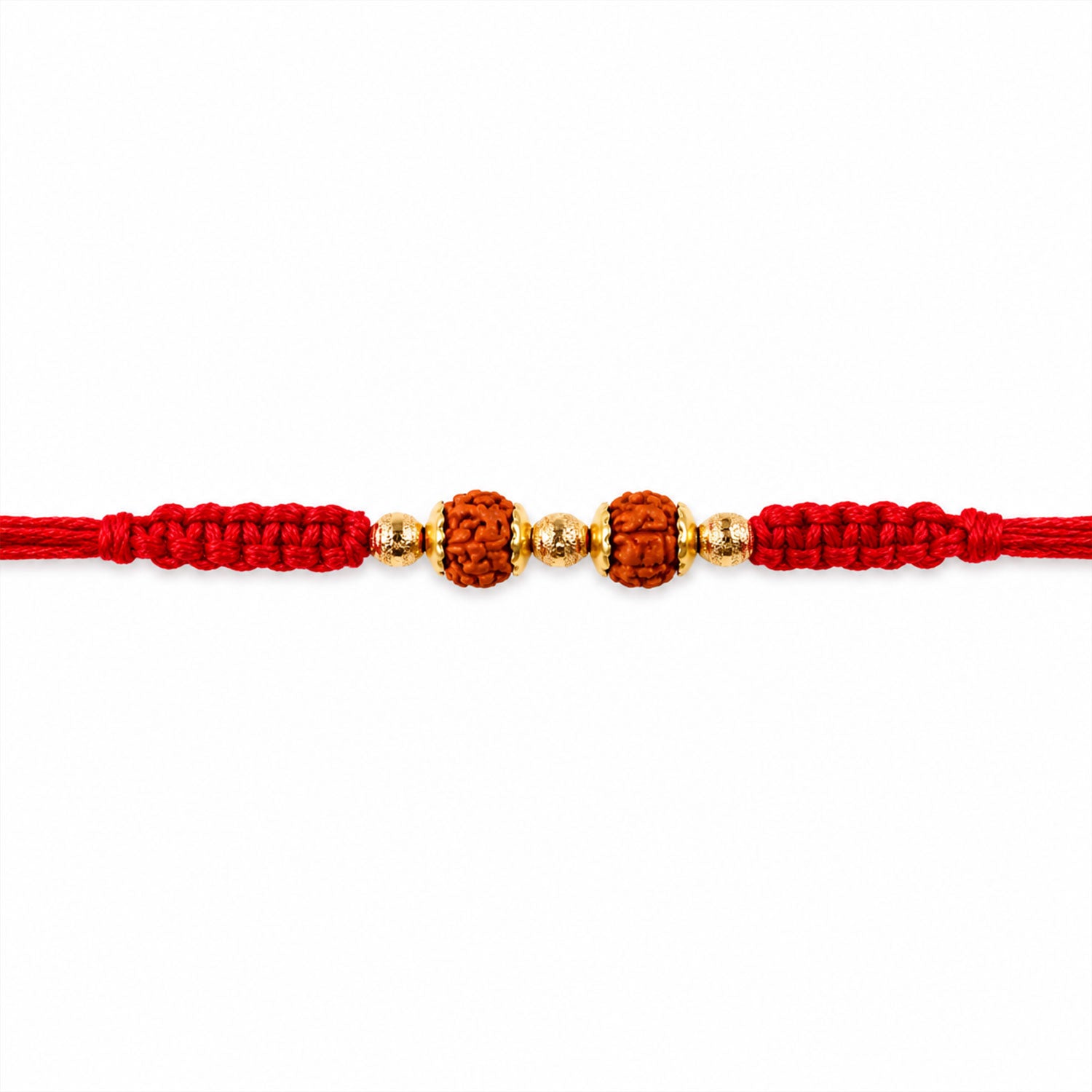 Beautiful Designer Rakhi with Studded Centre, Festive Beads and Raksha Bandhan Appeal