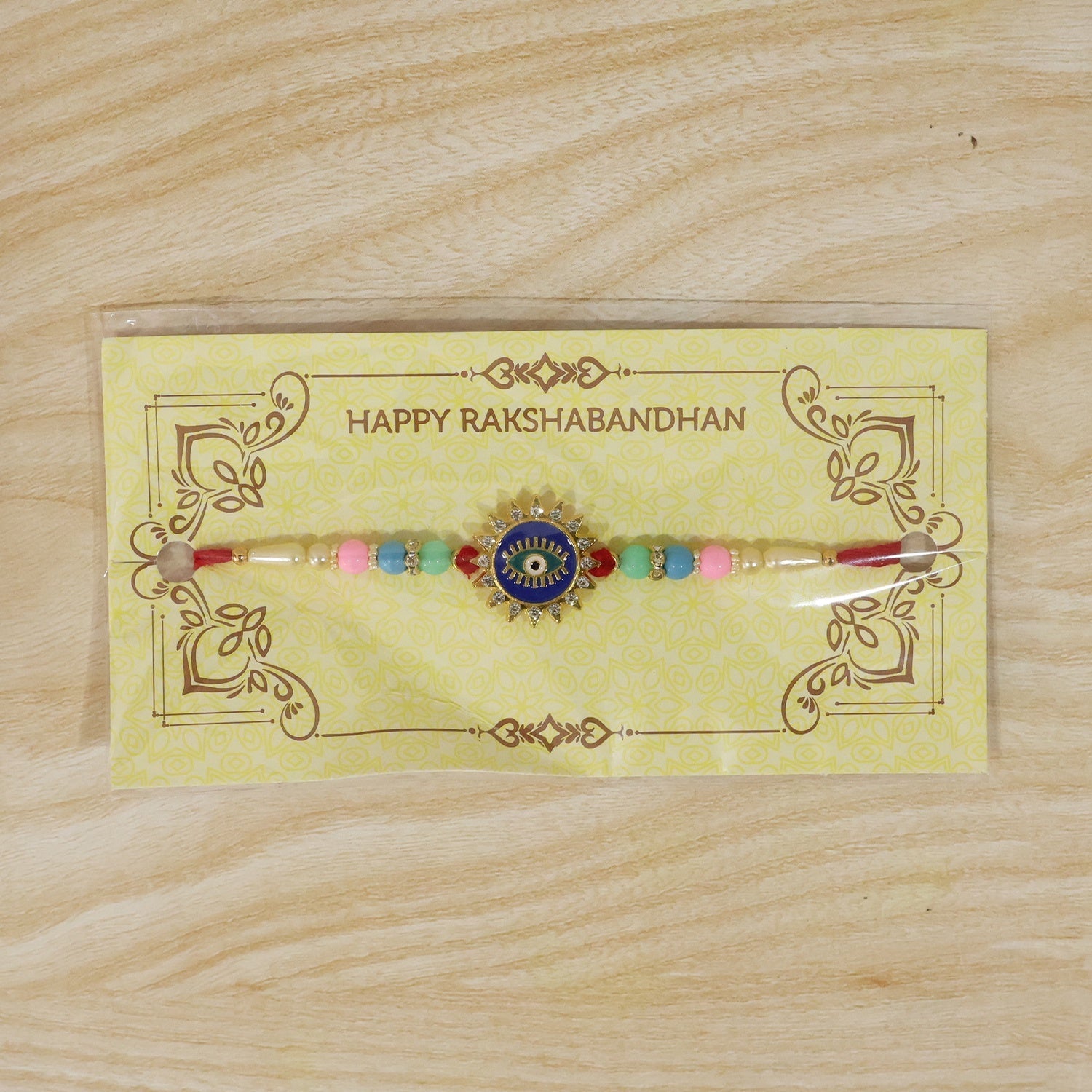 Evil Eye Sun Rays Rakhi Stylish & Protective for Bhai (5pcs)