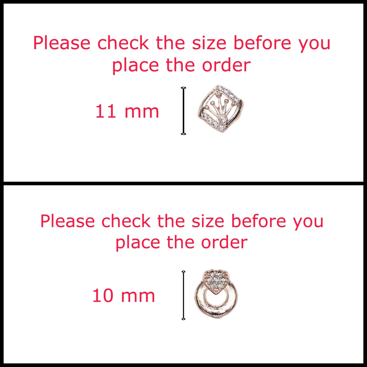 Rose Gold Crown & Heart Stud Earring Set for women and girls Combo Pack of 2