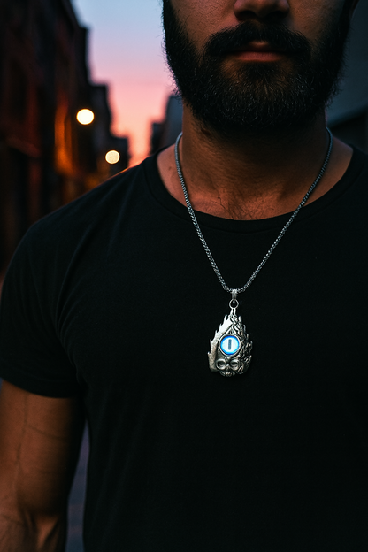 Demon Devil's Eye Chain Pendant