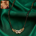 Mangalsutra Necklace – Elegant Crystal-Accented Heart Design