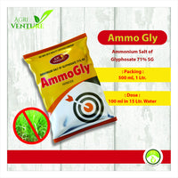 AGRIVENTURE AMMOGLY (Ammonium Salt of Glyphosote 71 % SG) Herbicide for the control of annual perennial, broadleaf and grassy weeds (100Ml)