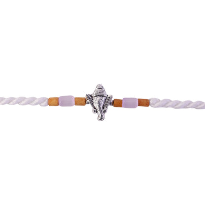 Elegant Diamond Look Rakhi with Shiny Centre and Refined Raksha Bandhan Styling
