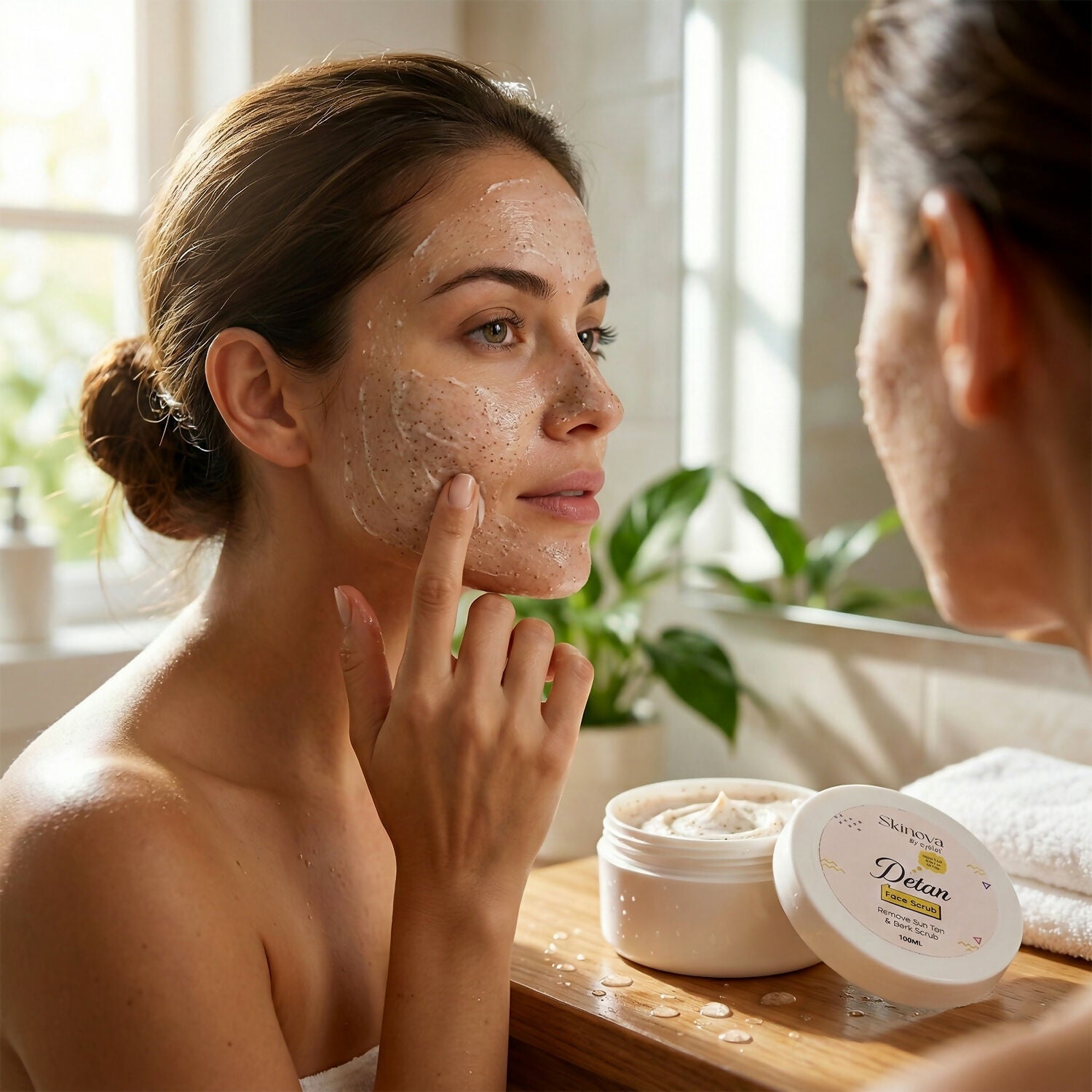 Eyelet Detan Face Scrub for Sun Tan & Dark Spots Removal (100Ml)