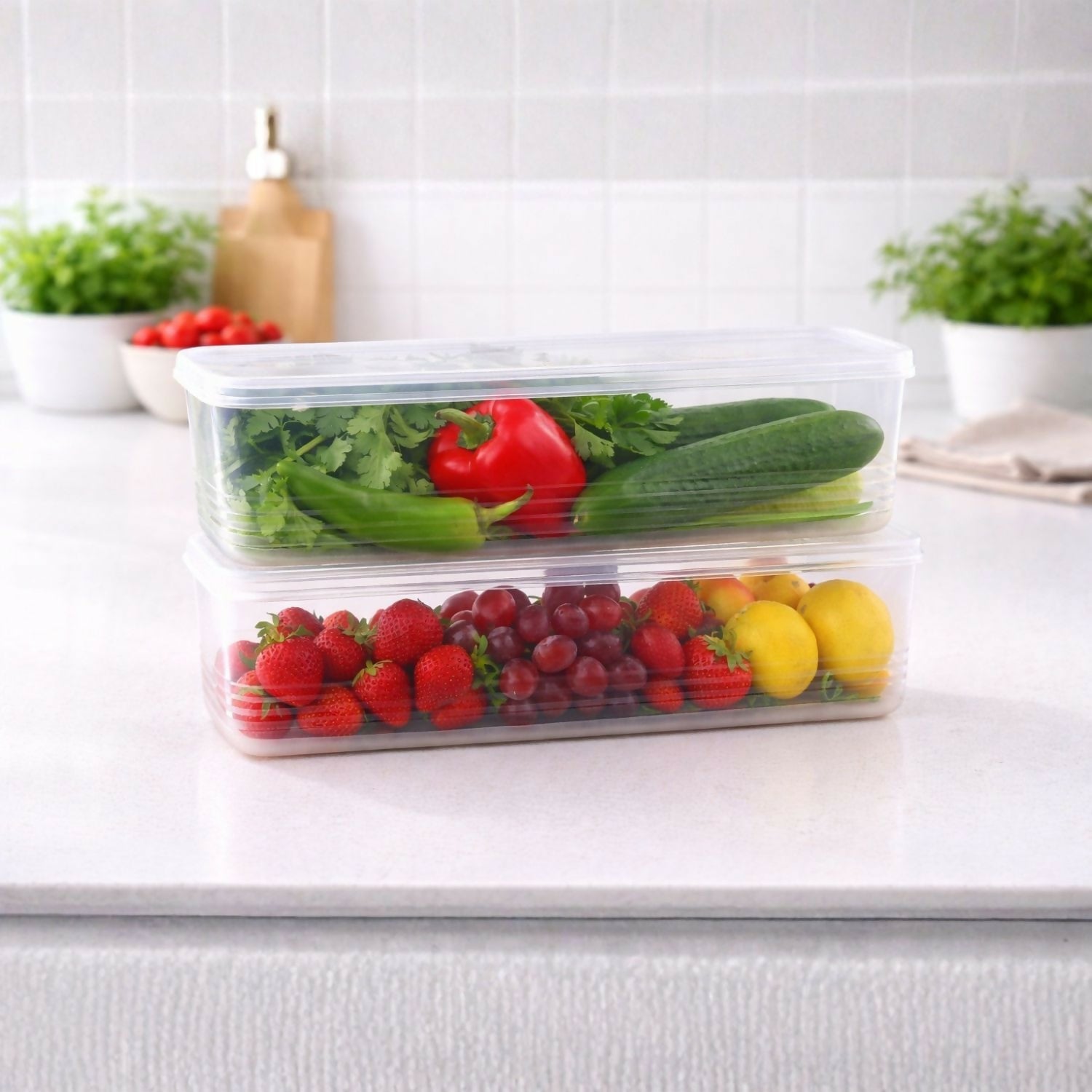 Noodel Plastic Container Pack of 6