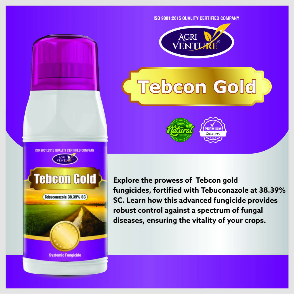 AgriVenture TEBCON GOLD ( Tebuconazole 38.39% SC ) Fungicieds (1 Ltr)