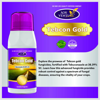 AgriVenture TEBCON GOLD ( Tebuconazole 38.39% SC ) Fungicieds (1 Ltr)