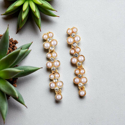 Romantic Rose Gold American Diamond Teardrop Set