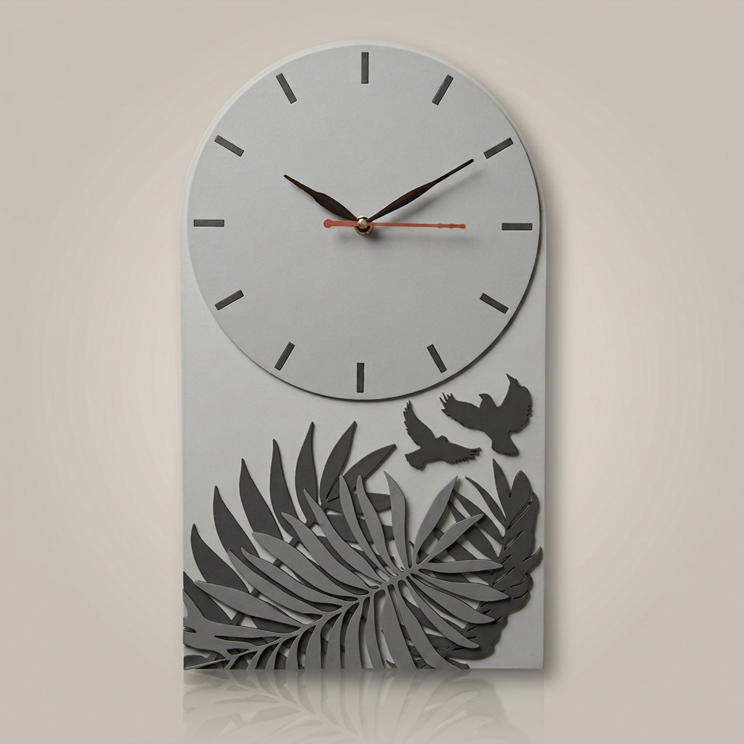 Plant Clock Grey 4