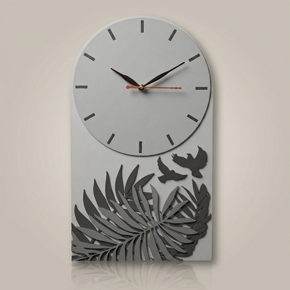 Plant Clock Grey 4