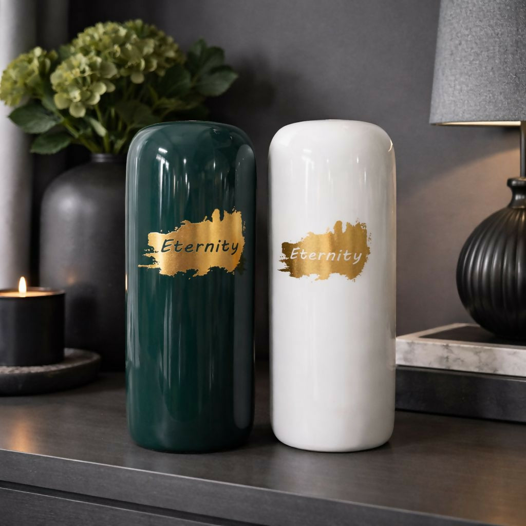 Eternity Decorative Floor Vase 12 Inch Modern Tall Vase for Home Décor