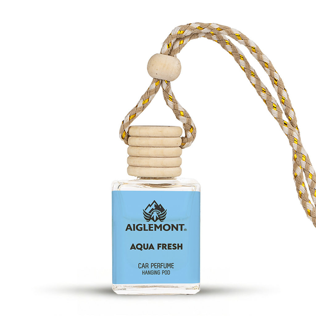 Aiglemont Aqua Fresh Car Perfume Hanging Pod 10ml | Long-Lasting Car Air Freshener | Premium Car Interior Accessory