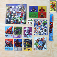 Marvel Surprise Gift Bag – Sticker Sheets, Puzzles, Activity Cards & Wristband for Kids