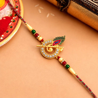 Krishna Flute Rakhi Set with Choco Magic, Pack of 3