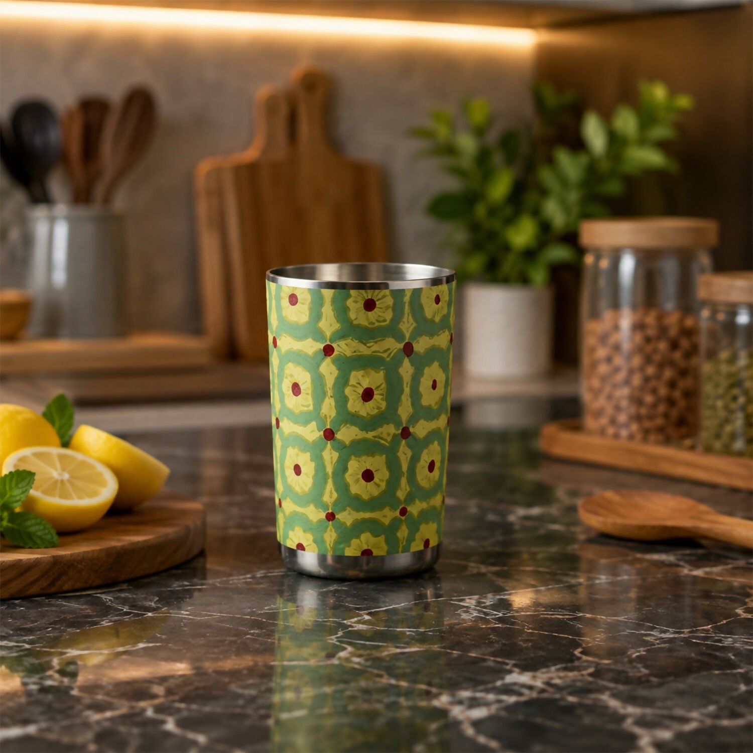 Meenakari Steel Glass- 01