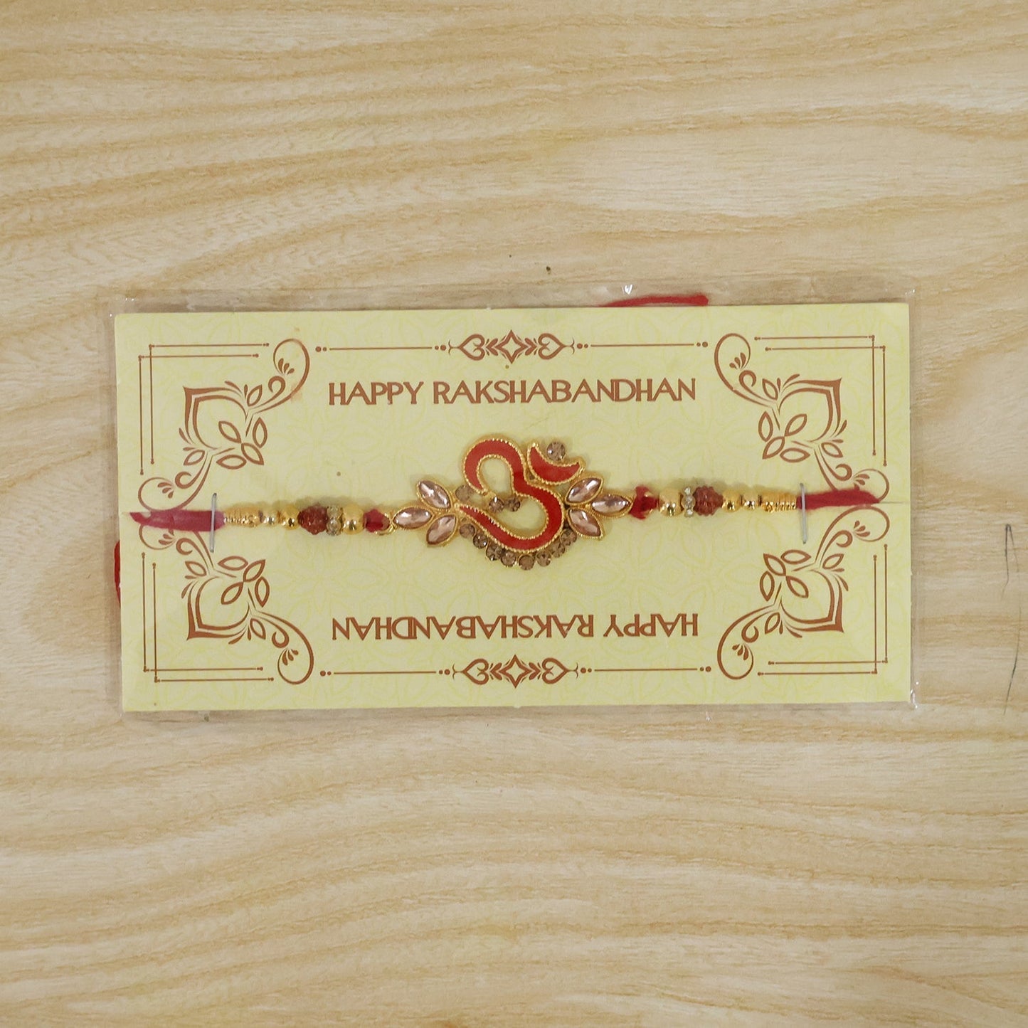 Om Symbol Stone Studded Rakhi for Raksha Bandhan (10pcs)