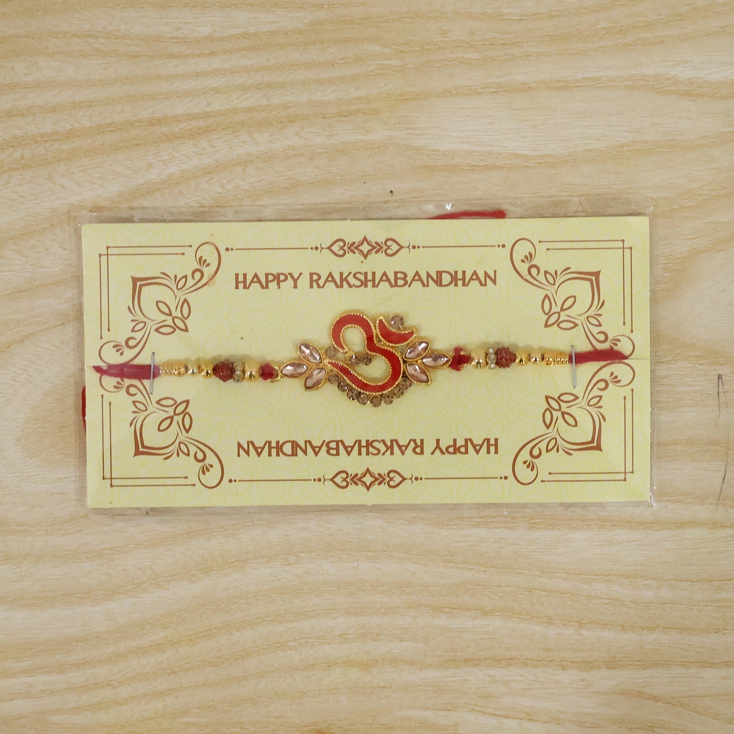 Om Symbol Stone Studded Rakhi for Raksha Bandhan (10pcs)