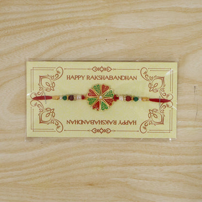 Traditional Rakhi Meenakari Floral Designer Raksha Bandhan (10pcs)