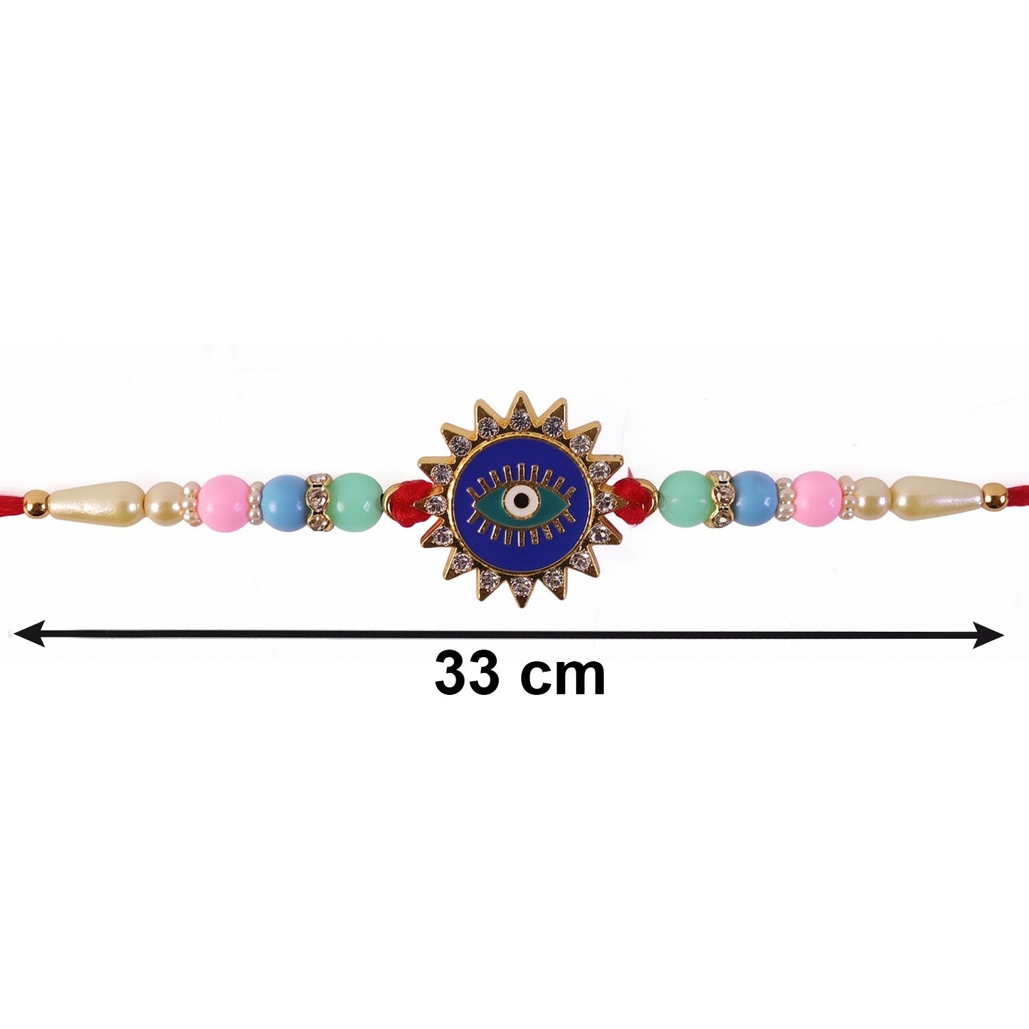 Evil Eye Sun Rays Rakhi Stylish & Protective for Bhai (10pcs)