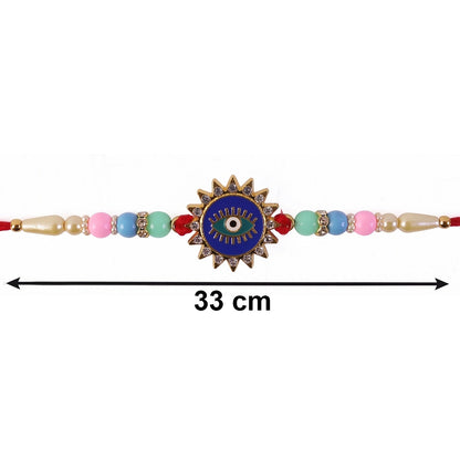 Evil Eye Sun Rays Rakhi Stylish & Protective for Bhai (5pcs)
