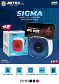 Sigma Bluetooth Speaker – Wireless Stereo with LED Lights