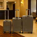 Chevron Pattern Hard-Shell Luggage Set – Durable 3Pc Travel Set