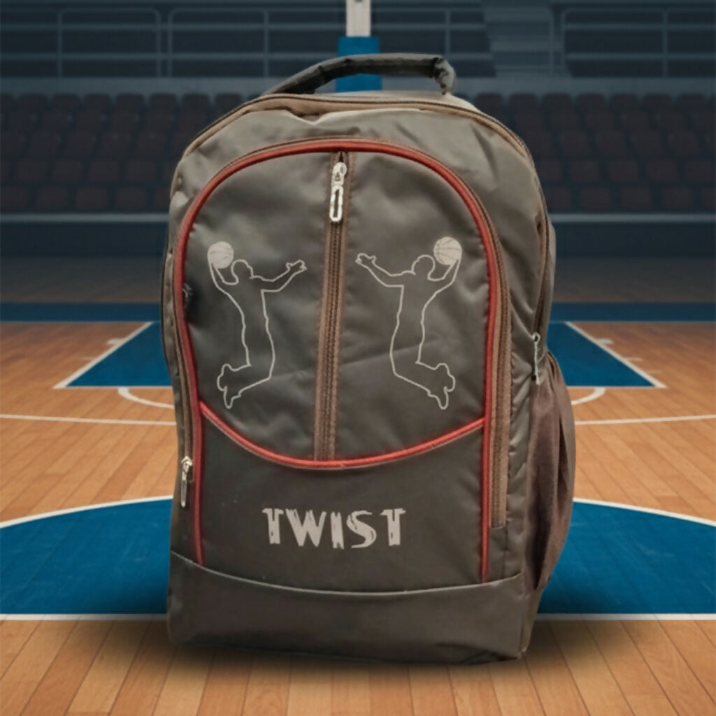 TWIST Stylish Multicolor Backpack for Men & Boys | School, College & Travel Bag with Multiple Compartments | Durable Sports Design
