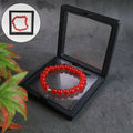 Red Buddha Charm Bracelet – Polished Beads with Air-Tight Box