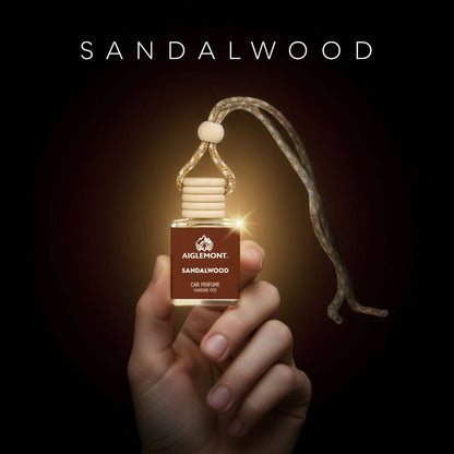 Sandalwood Car Perfume Hanging Pod Long Lasting Air Freshener Premium (10ml)