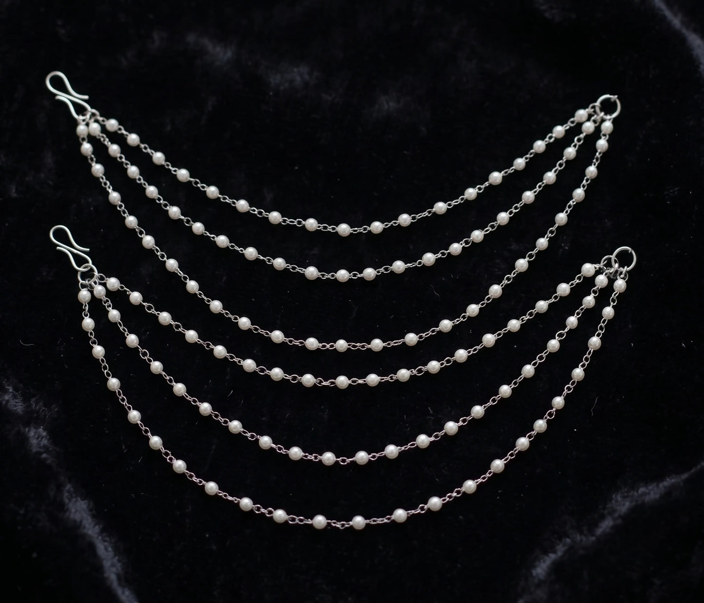 pearl-ear-chain-earrings-for-women-silver-plated-multi-layer-original-imahmupxj6szeevj
