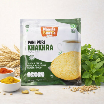 Naasta Baasta Pani Puri Khakhra -Tasty & Fresh Highly Nutritious Healthy Food (200gm)