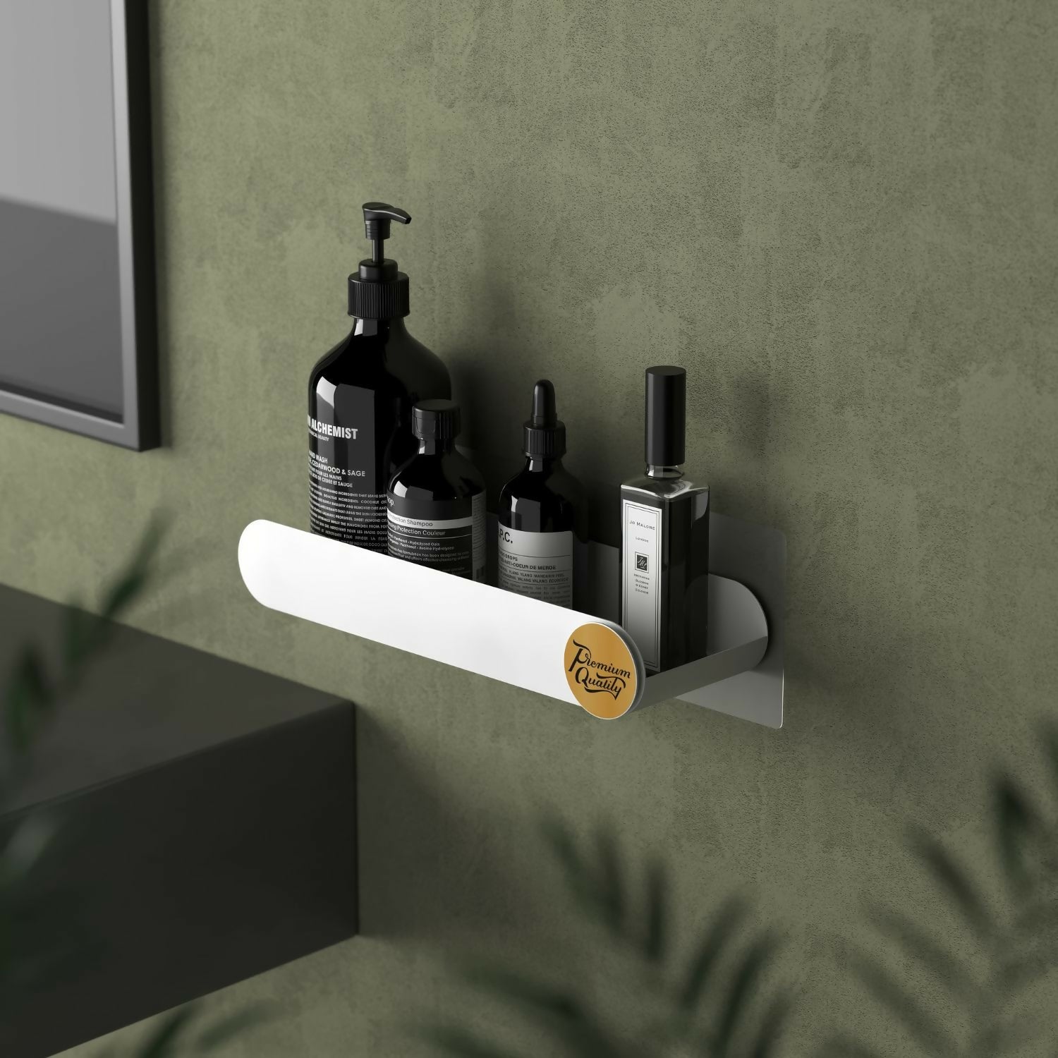 Self-Adhesive Bathroom Floating Shelf Pack of 2