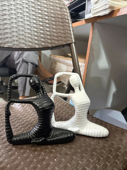 Abstract Human Shape Sculpture Showpiece for Home Decor