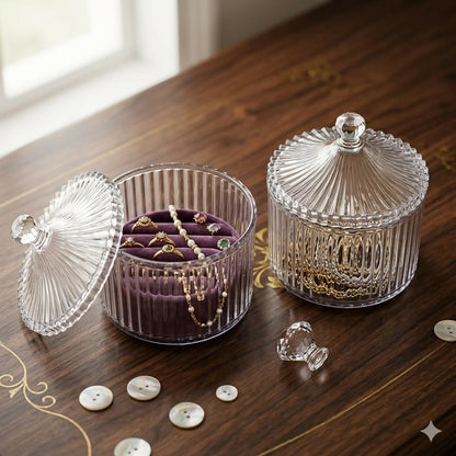 Set of two airtight dry fruit jars with elegant design