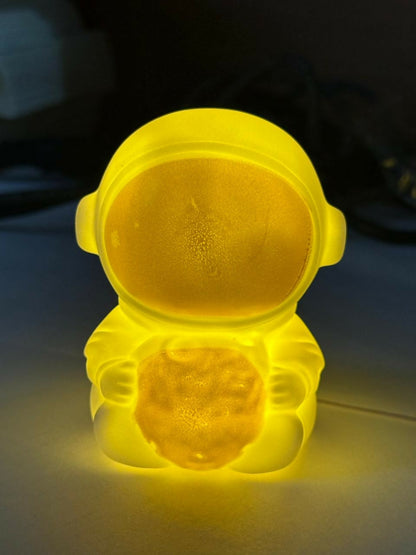 Golden Astronaut LED Night Lamp Moon Light Kids Room Bedroom Table Decor