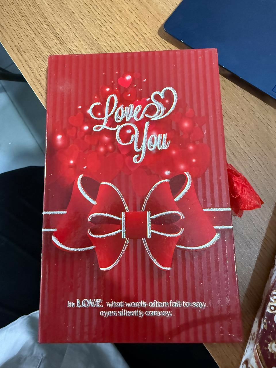 Love Theme Gift Diary with Pen & Message Pages for Couples & Special Moments