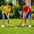 Plastic Hockey Stick for Kids 2 Hockey 2 Ball Boy and Gir Set of 2 Gift Playing Indoor Outdoor (3-6Year)